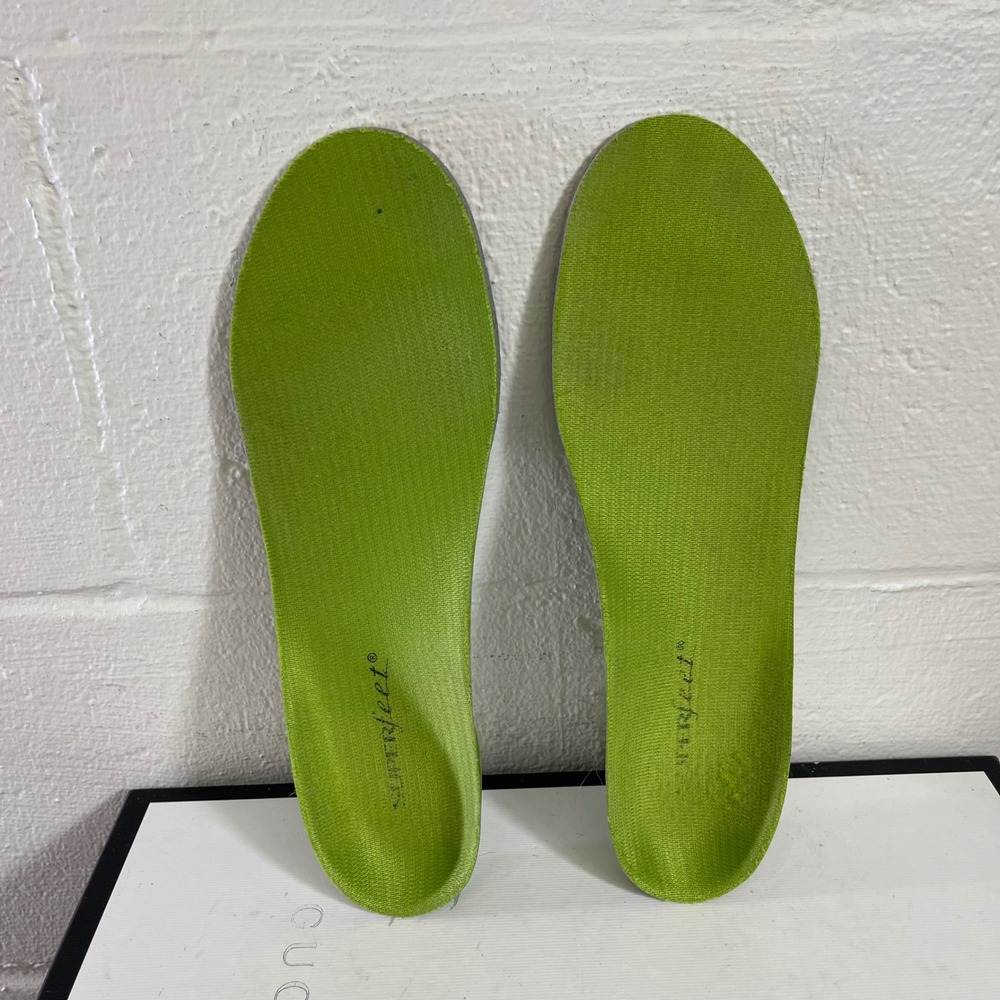 Superfeet  Insoles Green Arch Support Orthotic Men's 7.5-9 Women's 8.5-10